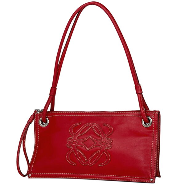 1000070581316 11 Loewe Anagram Shoulder Bag Leather Red