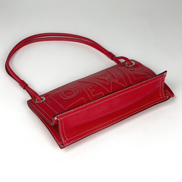 1000070581316 12 Loewe Anagram Shoulder Bag Leather Red