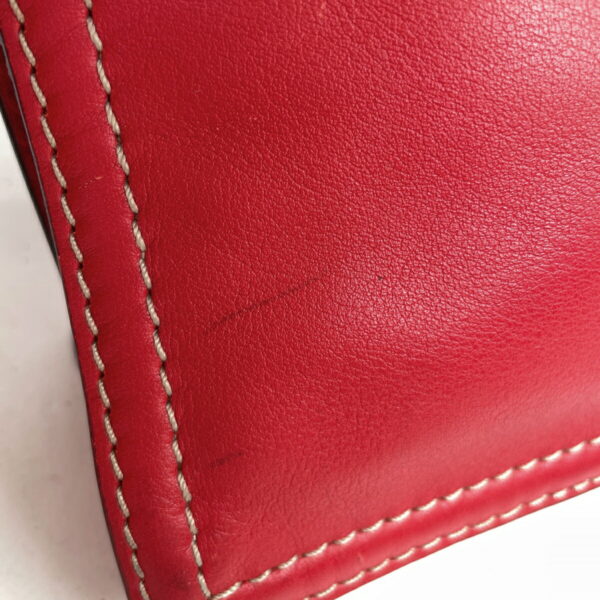 1000070581316 14 Loewe Anagram Shoulder Bag Leather Red