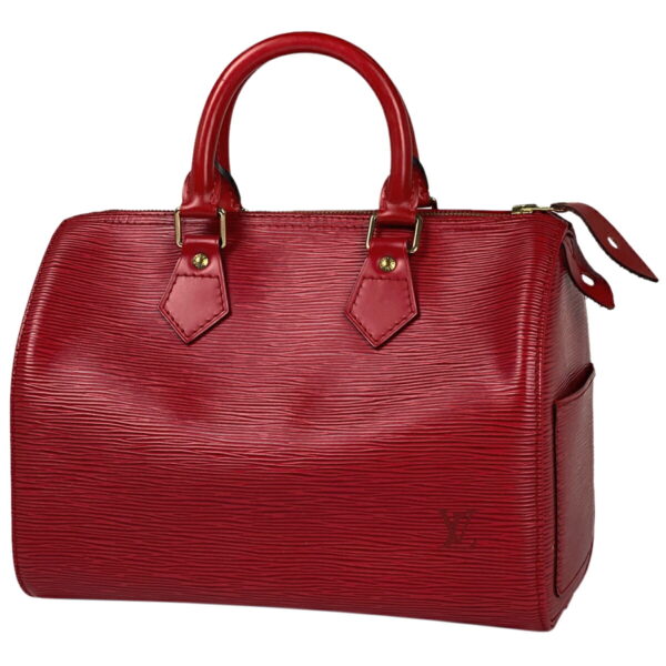 1000070715179 11 Louis Vuitton Speedy 25 Mini Bag Epi Castilian Red