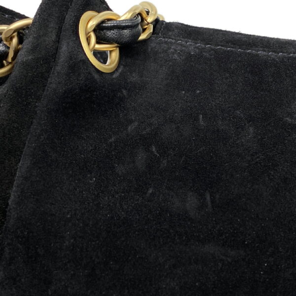 1000071058770 15 Chanel Cocomark Chain Shoulder Bag Suede Black