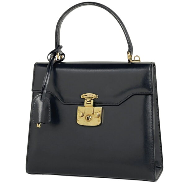 1000071491249 11 Gucci Ladylock 2WAY Handbag Leather Navy