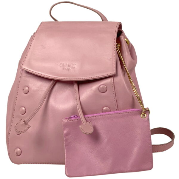 1000071558294 11 Celine Leather Rucksack Daypack Pink