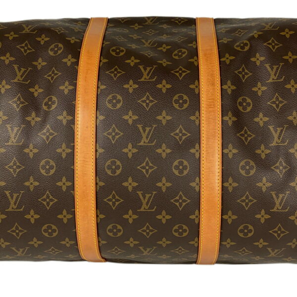 1000071674147 12 Louis Vuitton Keepall Bandouliere 60 Bag Monogram Brown