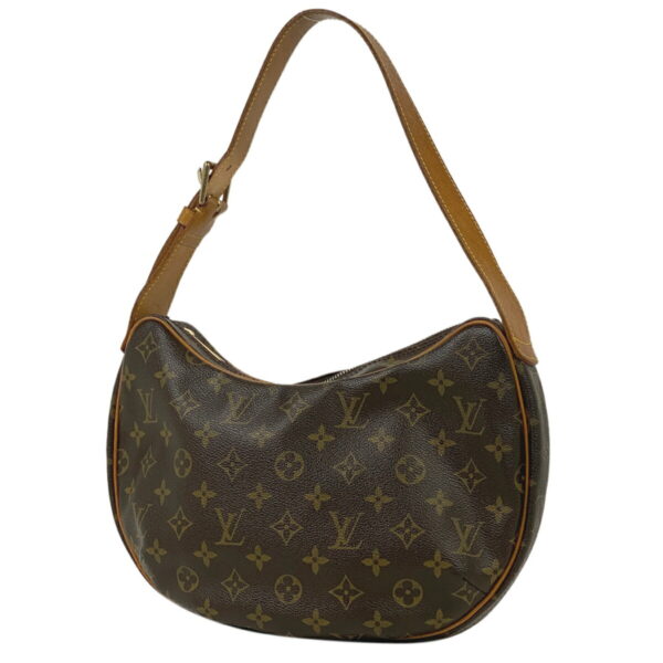 1000071679401 11 Louis Vuitton Croissant MM Shoulder Bag Monogram Brown