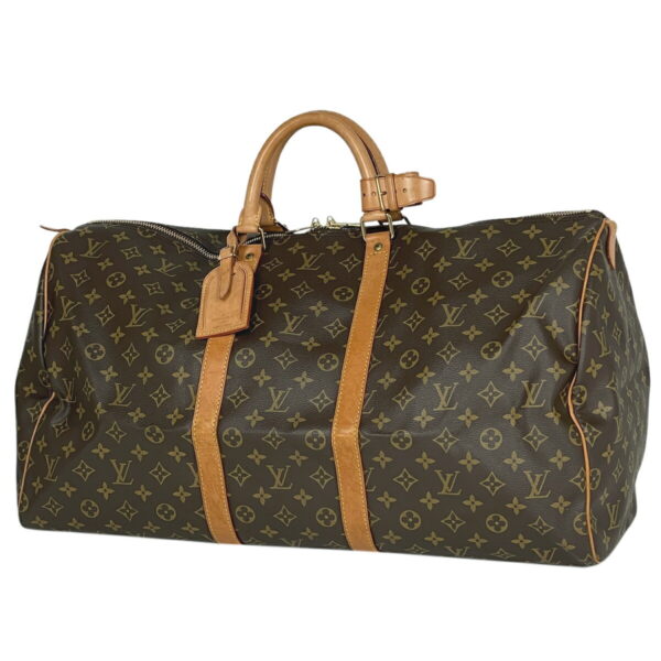 1000071711552 11 Louis Vuitton Keepall 55 Travel Bag Monogram Brown