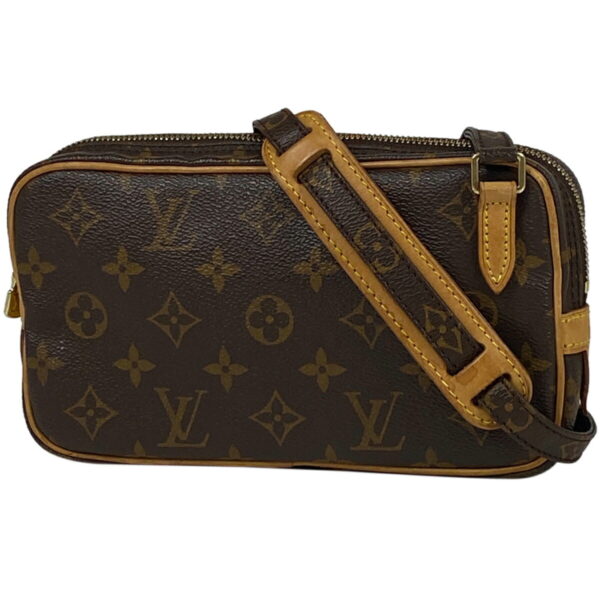 1000071772041 11 Louis Vuitton Pochette Marly Bandouliere Crossbody Bag Monogram Brown