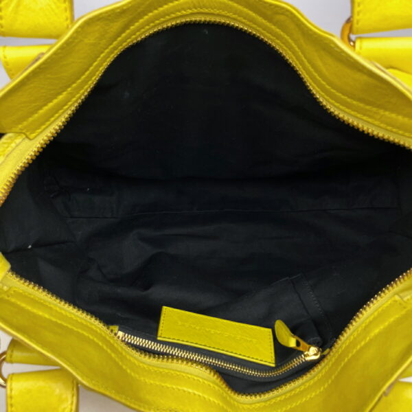 1000071789100 16 Balenciaga The Giant City 2WAY Leather Shoulder Handbag Yellow