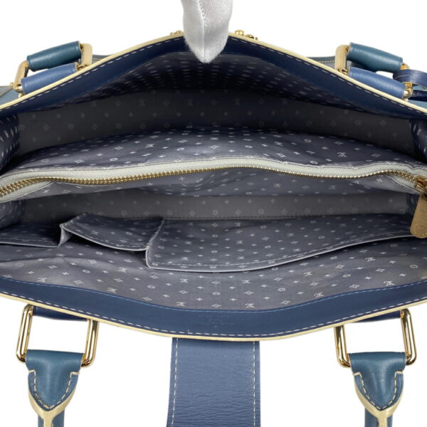 1000071805114 19 Louis Vuitton Fabureau Studded Handbag Suhari Blue