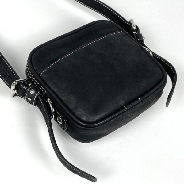 1000071884874 12 Loewe Rhinestone Crossbody Shoulder Bag Leather Black