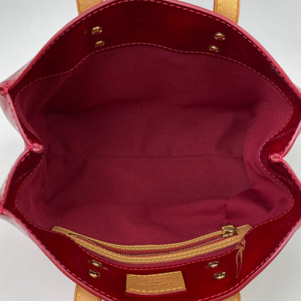 1000071933565 18 Louis Vuitton Lead PM Enamel Handbag Vernis Pomme dAmour Red