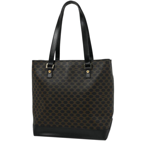 1000072005834 11 Celine Macadam Pattern Canvas Tote Black