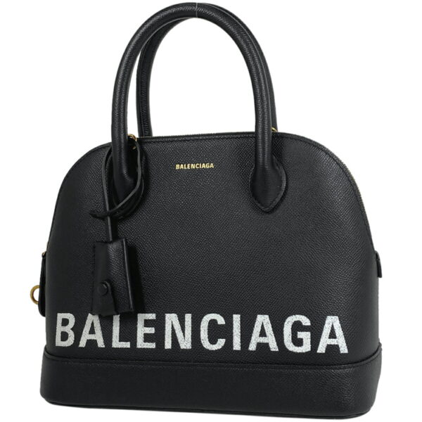 1000072413264 11 Balenciaga Ville Top Handle S Leather Handbag Black