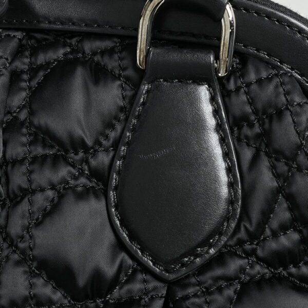 1000072451570 14 Christian Dior Cannage Nylon Handbag Black