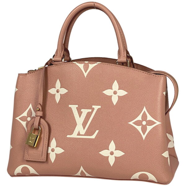 1000072701330 11 Louis Vuitton Petit Palais PM Empreinte Rose Trianon Crème