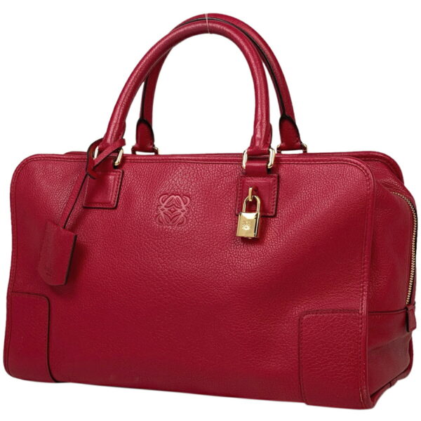 1000072701842 11 Loewe Amazona 36 Anagram Handbag Leather Red