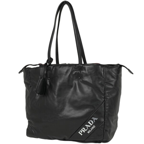 1000073130009 11 Prada Shoulder Tote Bag Leather Nero