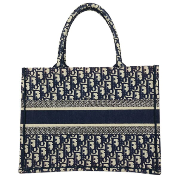 1000073145867 13 Christian Dior Book Trotter Pattern Canvas Tote Bag Navy