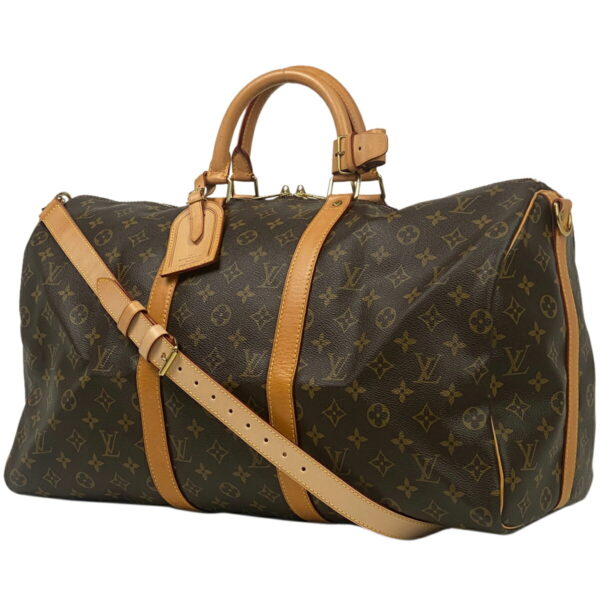 1000073220571 11 Louis Vuitton Keepall Bandouliere 50 Bag Monogram Brown