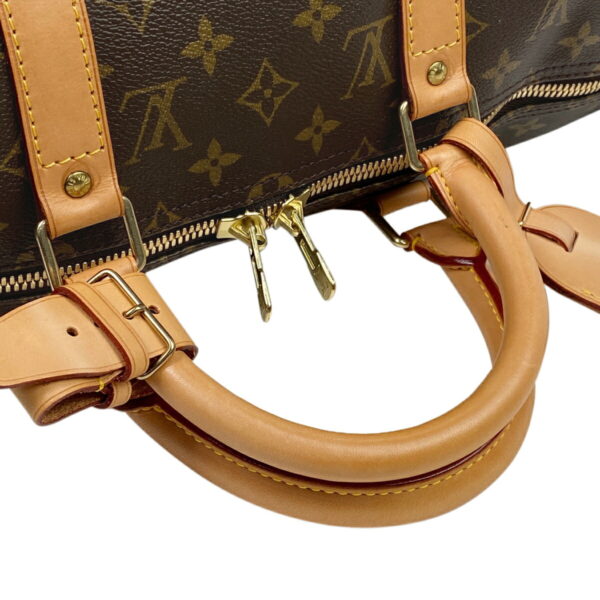 1000073220571 17 Louis Vuitton Keepall Bandouliere 50 Bag Monogram Brown