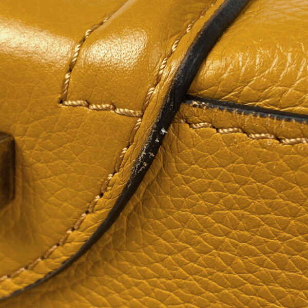 1000073247424 16 Celine Luggage Micro Shopper Leather Handbag Yellow