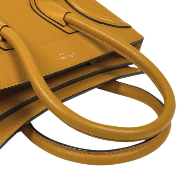 1000073247424 18 Celine Luggage Micro Shopper Leather Handbag Yellow