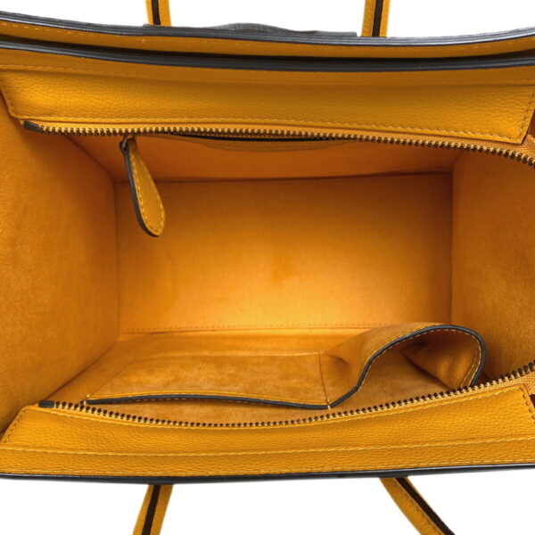 1000073247424 20 Celine Luggage Micro Shopper Leather Handbag Yellow