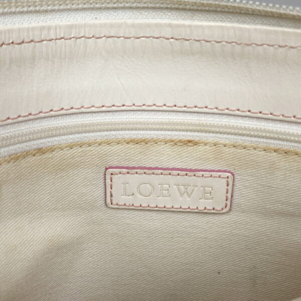 1000073415427 16 Loewe Anagram Crossbody Shoulder Bag Canvas PinkWhite