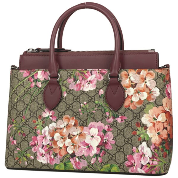 1000073415762 11 Gucci GG Blooms 2WAY Floral Pattern Handbag GG Supreme Beige Pink