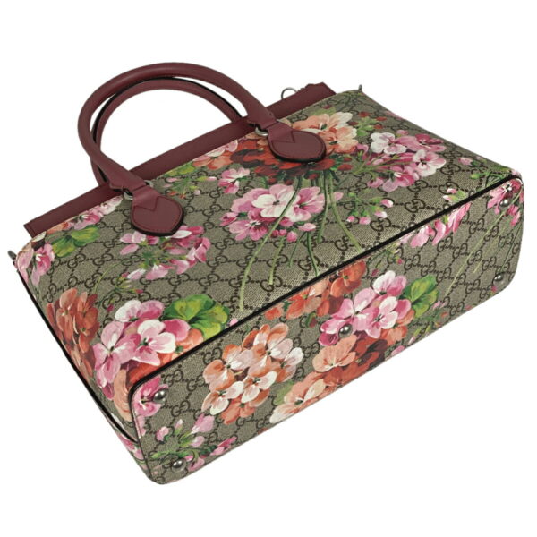 1000073415762 12 Gucci GG Blooms 2WAY Floral Pattern Handbag GG Supreme Beige Pink