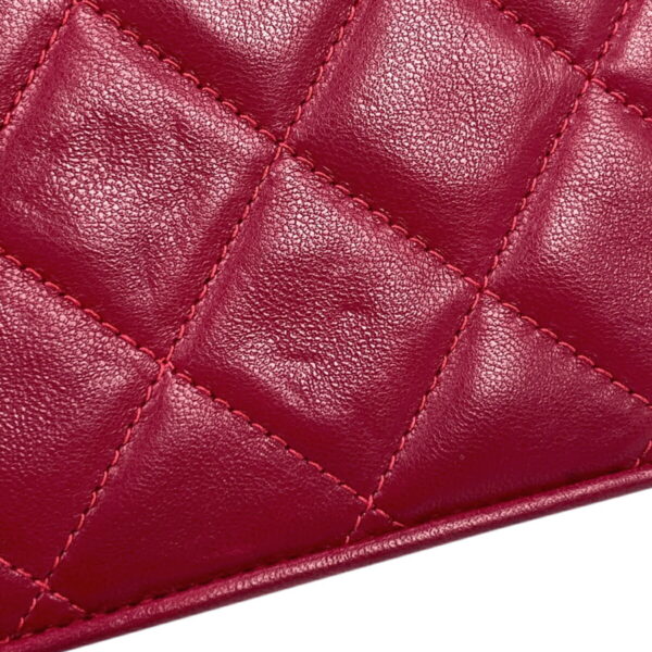 1000073467211 14 Chanel Coco Mark Chain Shoulder Bag Matelasse Leather Red