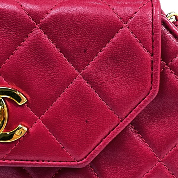 1000073467211 15 Chanel Coco Mark Chain Shoulder Bag Matelasse Leather Red