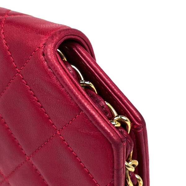 1000073467211 16 Chanel Coco Mark Chain Shoulder Bag Matelasse Leather Red