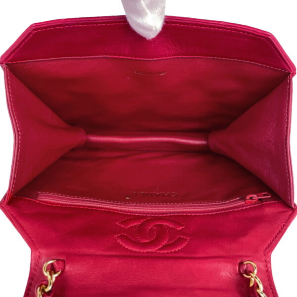 1000073467211 21 Chanel Coco Mark Chain Shoulder Bag Matelasse Leather Red