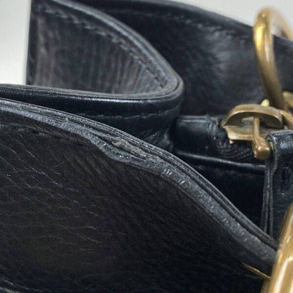 1000073801466 16 Gucci Bamboo Handbag Leather Black