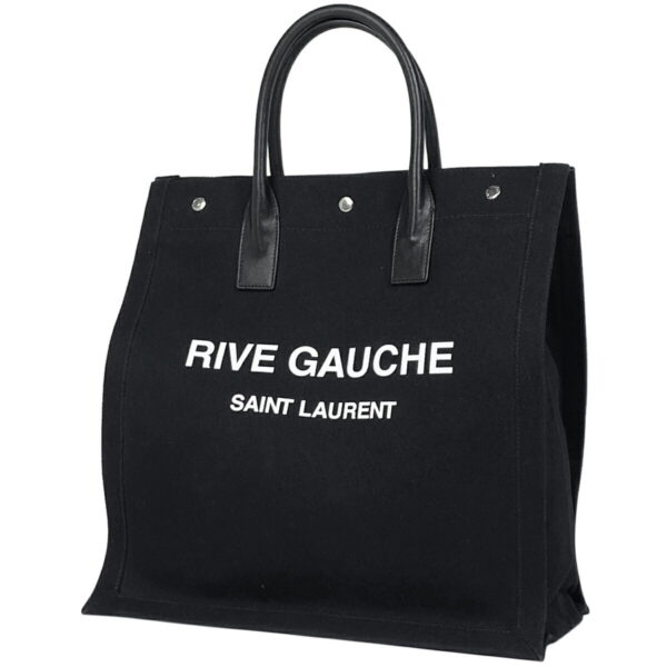 1000073816620 11 Saint Laurent Rive Gauche Tote Bag Canvas Black