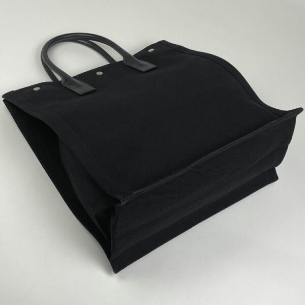 1000073816620 12 Saint Laurent Rive Gauche Tote Bag Canvas Black