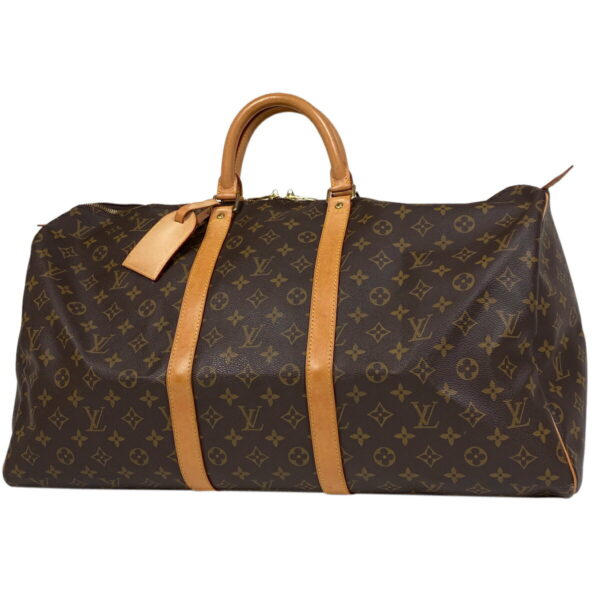 1000073993604 11 Louis Vuitton Keepall 55 Bag Monogram Brown