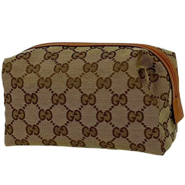 1000073997565 11 Gucci GG Pattern Pouch GG Canvas Beige Orange