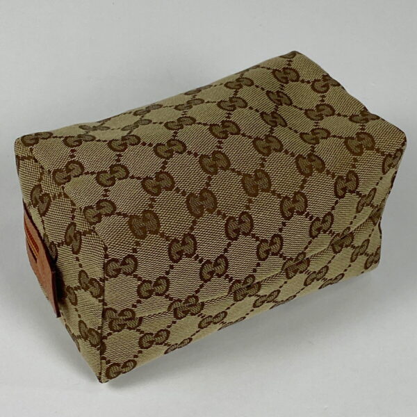 1000073997565 12 Gucci GG Pattern Pouch GG Canvas Beige Orange