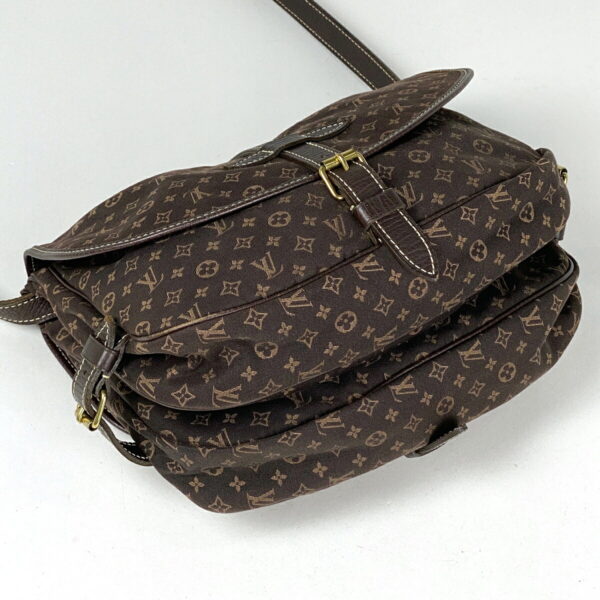 1000074160432 12 Louis Vuitton Saumur 30 Crossbody Shoulder Bag Monogram Minilan Ebene Brown