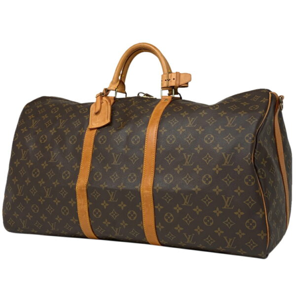 1000074191085 11 Louis Vuitton Keepall Bandouliere 60 Bag Monogram Brown