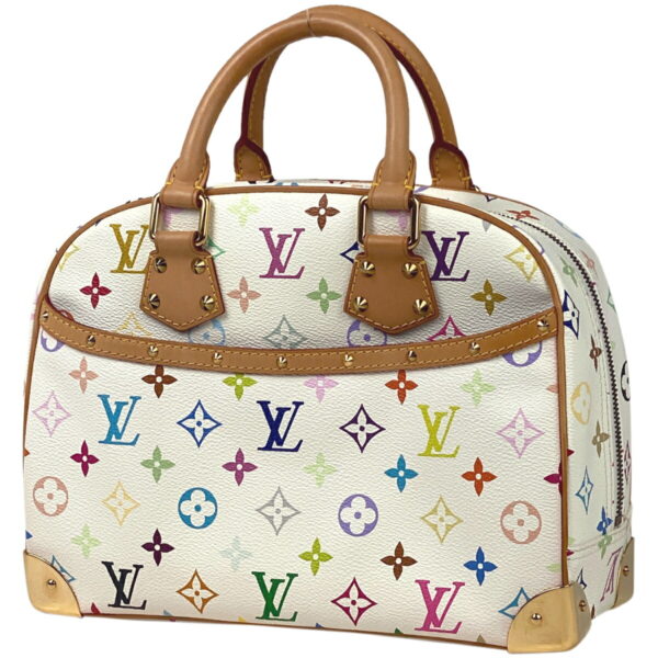 1000074191382 11 Louis Vuitton Trouville Handbag Monogram Multicolor White