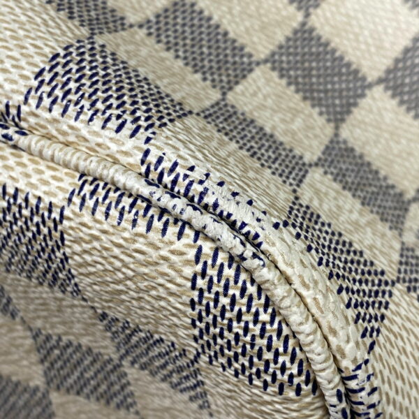 1000074230913 13 Louis Vuitton Neverfull MM Tote Bag Damier Azur White