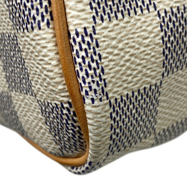 1000074233921 14 Louis Vuitton Speedy 25 Bag Damier Azur White