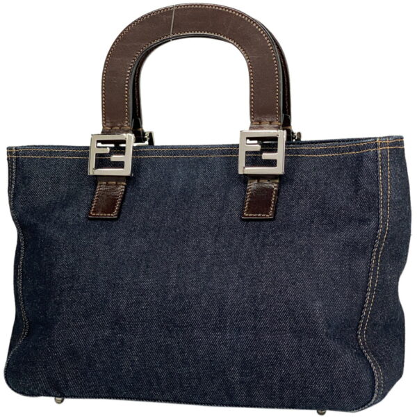 1000074238926 11 FENDI Handbag Denim Navy