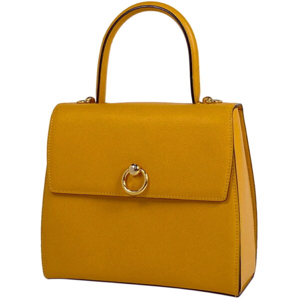 1000074267575 11 Celine 2WAY Leather Shoulder Handbag Yellow