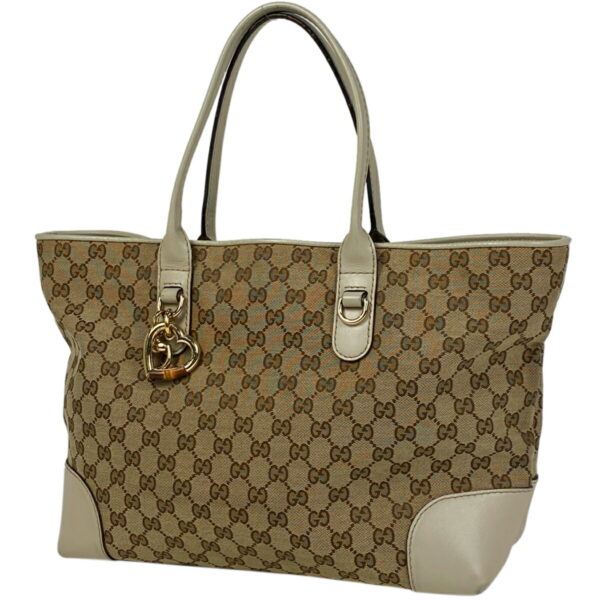 1000074306212 11 Gucci GG Pattern Tote Bag GG Canvas Beige White