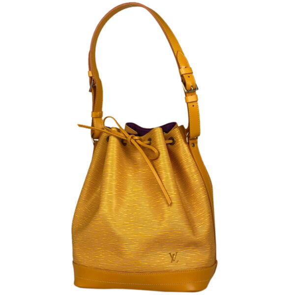 1000074318734 11 Louis Vuitton Noe Drawstring Shoulder Bag Epi Tassili Yellow