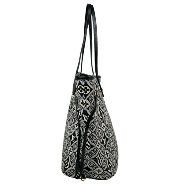 1000074362287 12 Louis Vuitton Neverfull MM Jacquard Since 1854 Tote Bag Black